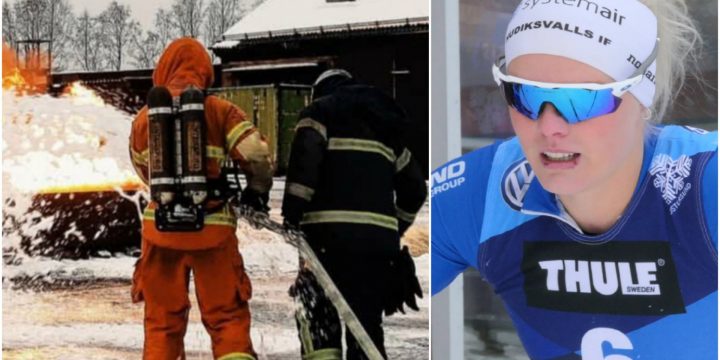 Skier Becomes Firefighter